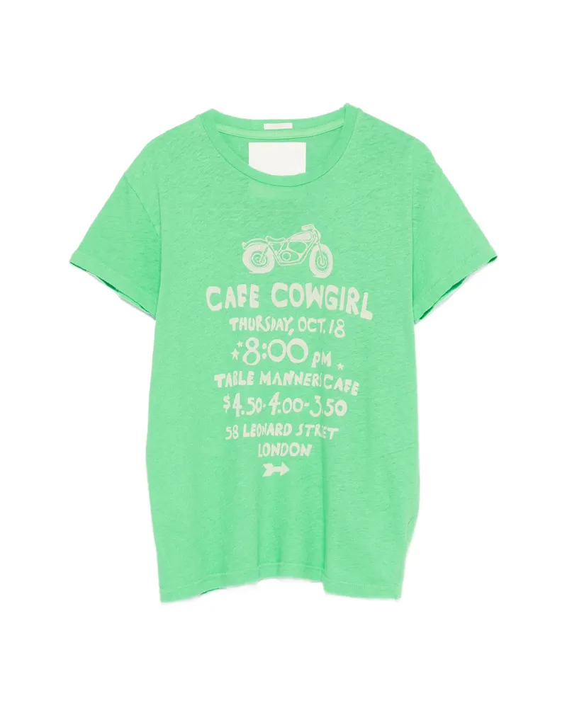 Mother Print-detail T-shirt Green