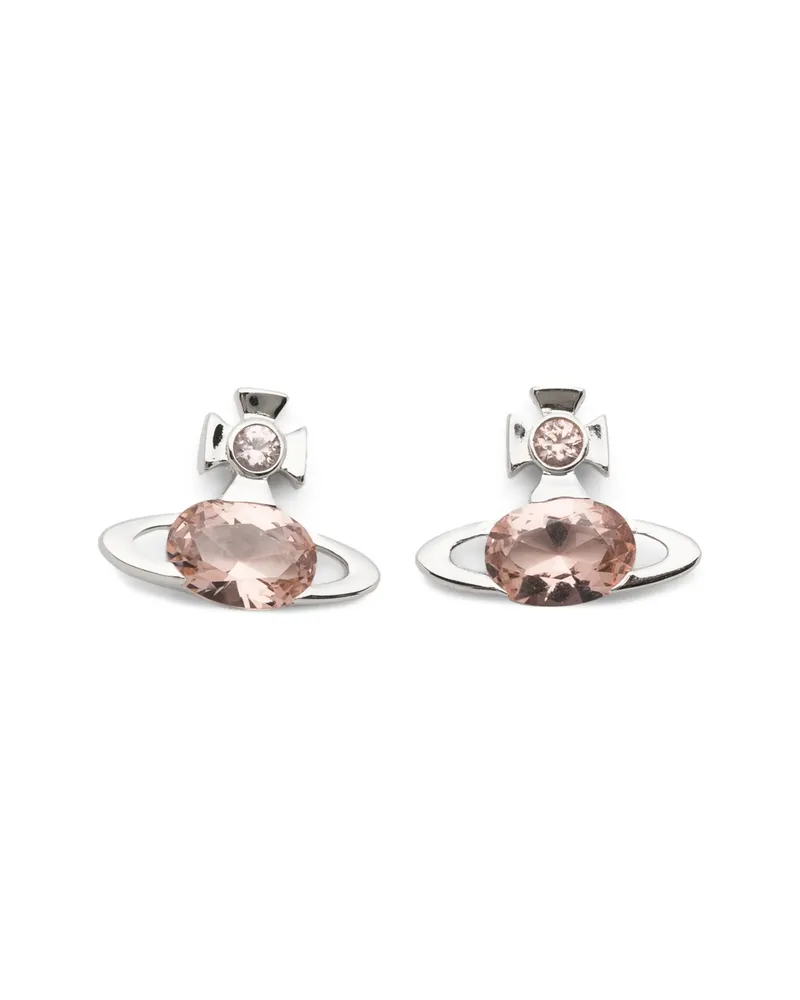 Vivienne Westwood Allie Orb Crystal-embellished Earrings Silver