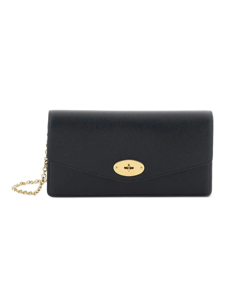 Mulberry Darley Turnlock-fastening Clutch Bag Black