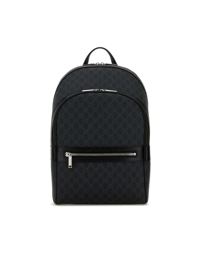 Gucci Monogram-pattern Canvas Backpack Grey
