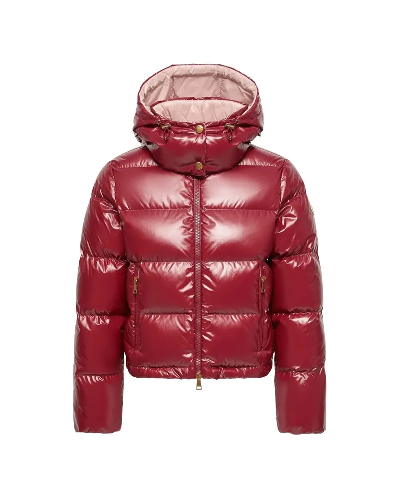Moncler Niveole Hooded Puffer Jacket Red