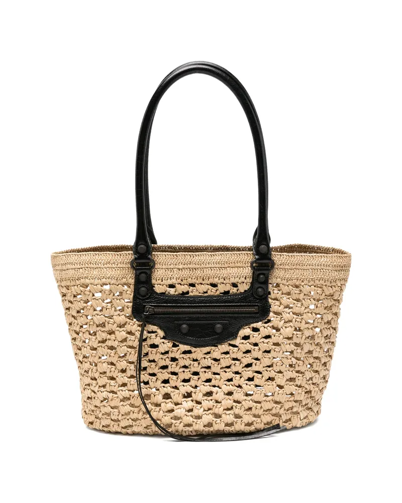 Balenciaga Medium Le City Basket Tote Bag Neutrals