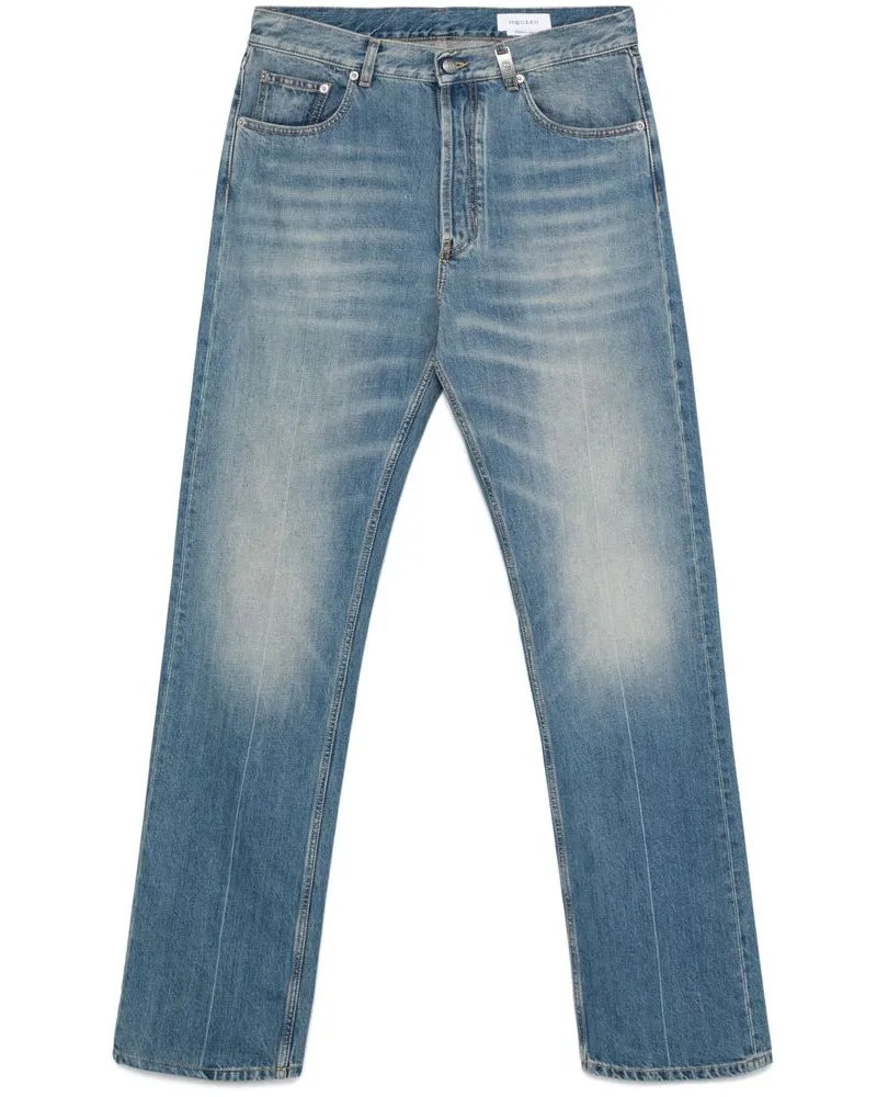 Alexander McQueen Straight-leg Jeans Blue