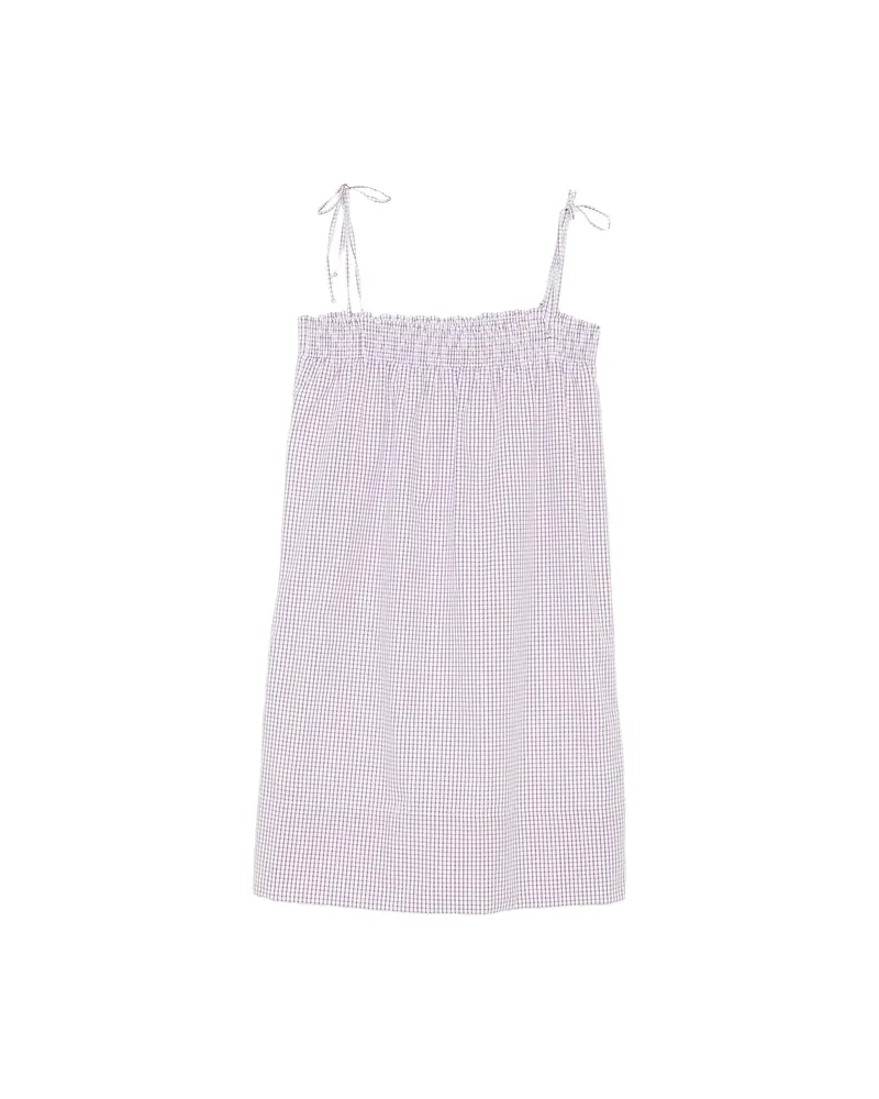 A.P.C. A. p.c. Checked Mini Dress White