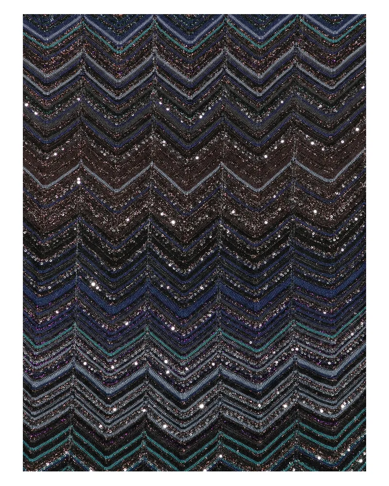 Missoni Chevron-pattern Scarf Black