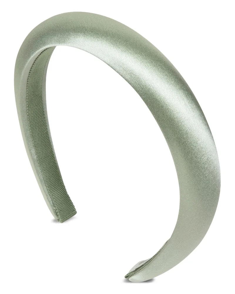 Jennifer Behr Tori Satin Headband Green