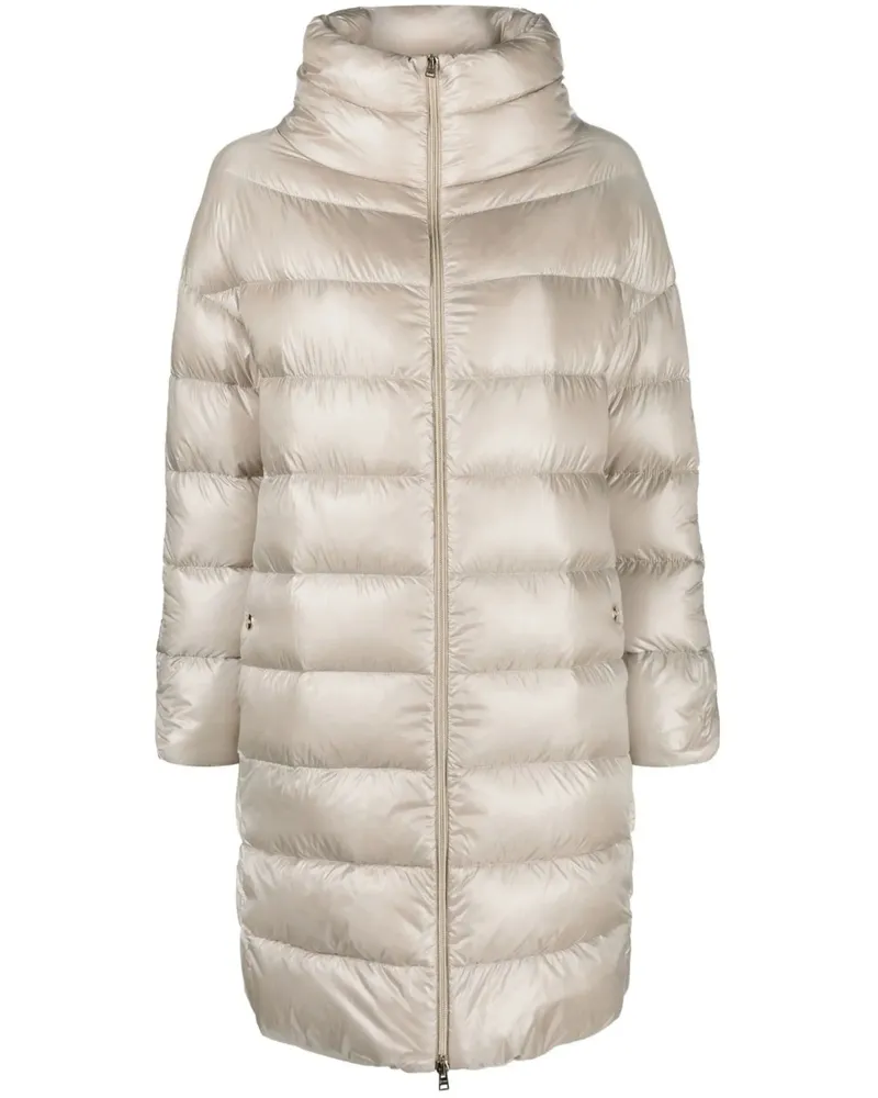Herno High-neck Puffer Jacket Neutrals