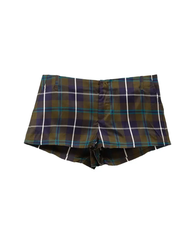 Paloma Wool Check-pattern Shorts Blue