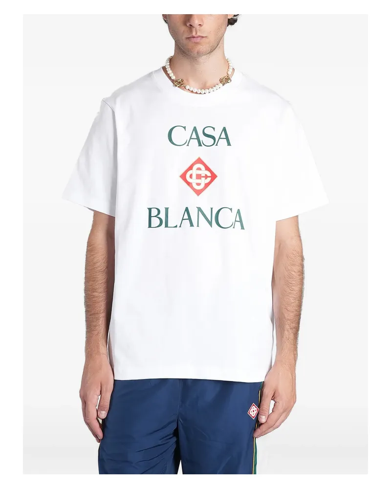 Casablanca Paris Logo-print T-shirt White