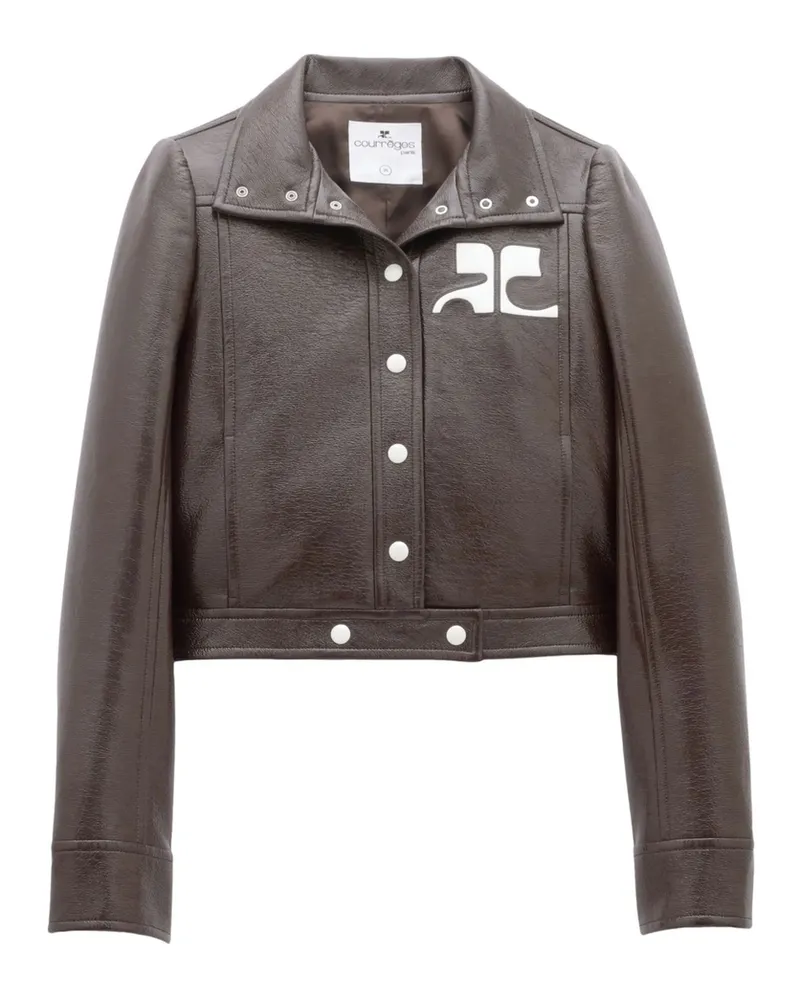 Courrèges Reedition Vinyl Jacket Brown