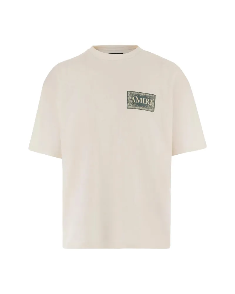 Amiri Logo-print T-shirt Neutrals