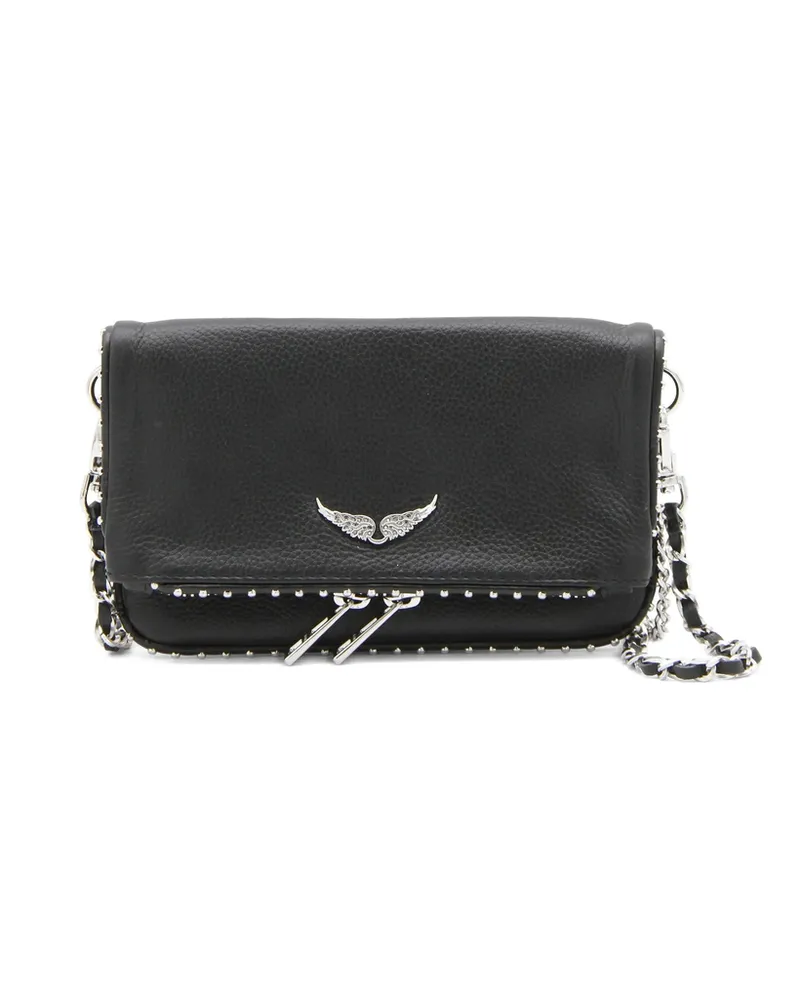 Zadig & Voltaire Rock Leather Shoulder Bag Black