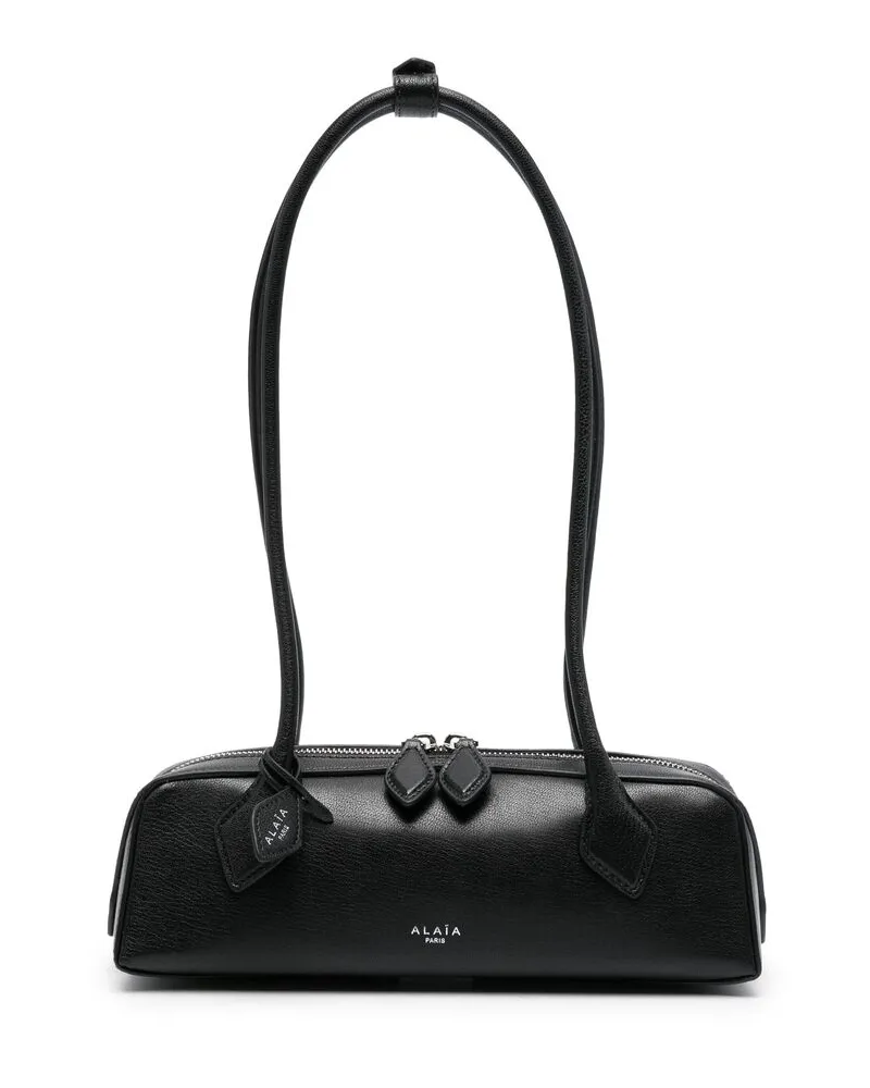 Alaïa Small Le Teckel Leather Shoulder Bag Black