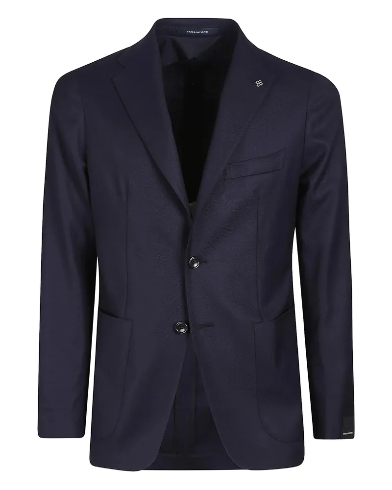 Tagliatore Two-button Patch-pocket Jacket Blue