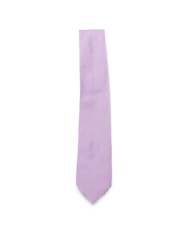 Tom Ford Logo-patch Tie Purple
