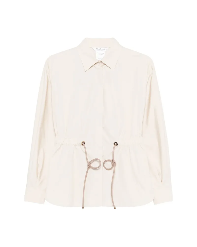 Max Mara Drawstring-waist Shirt Neutrals