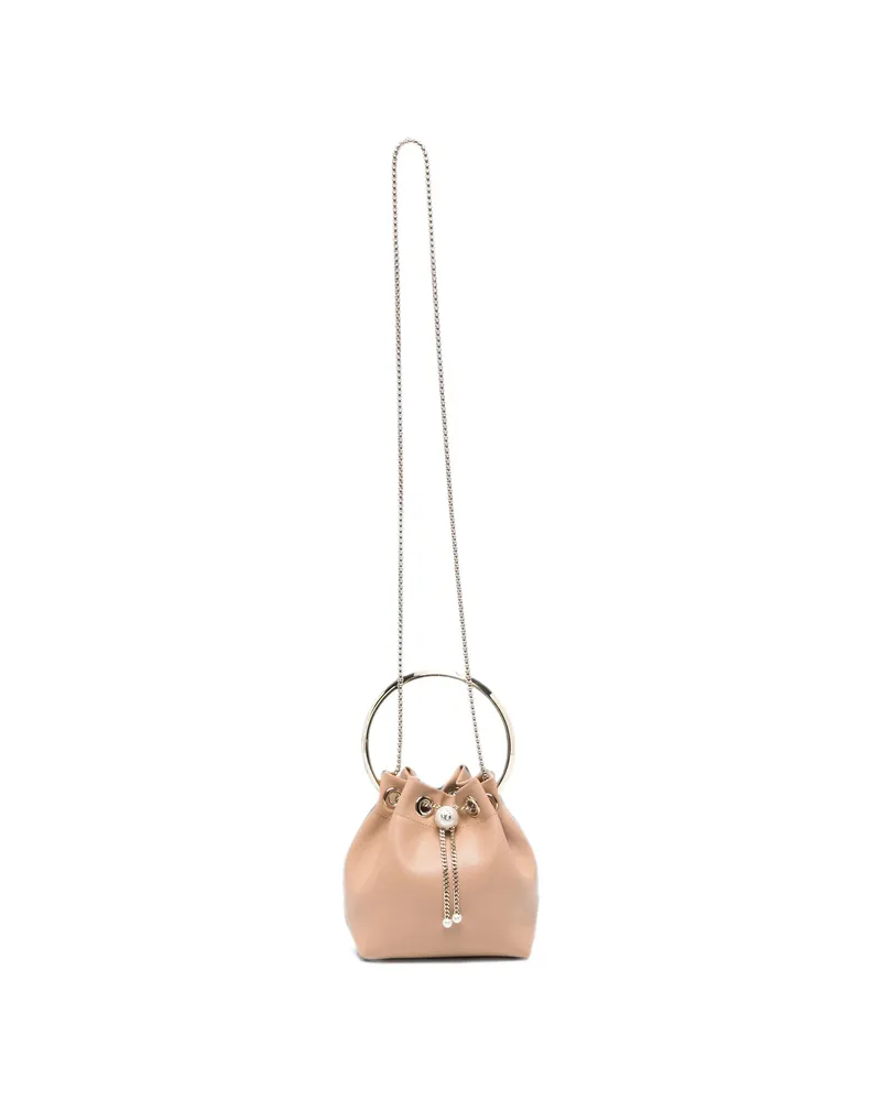 Jimmy Choo Bon Bon Bucket Bag Neutrals