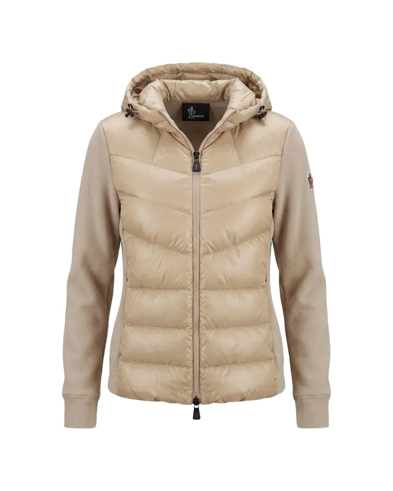 Moncler Hooded Cardigan Neutrals