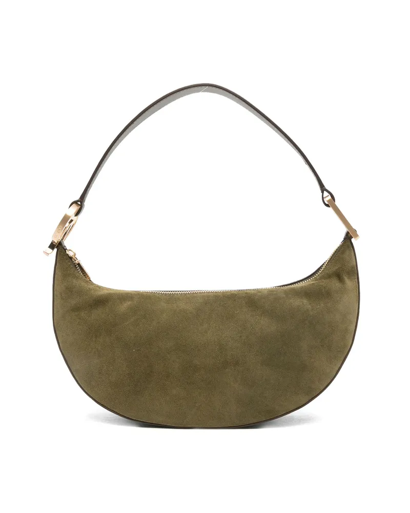 Cult Gaia Suede Zip-closure Tote Bag Green