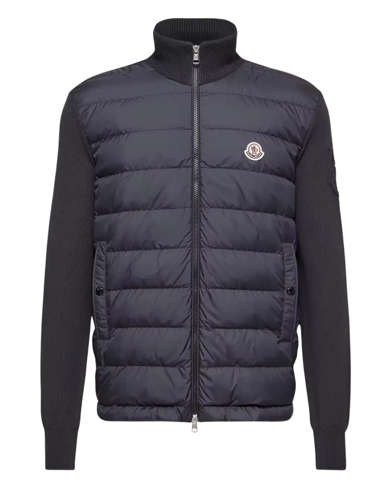Moncler Padded Logo-patch Knitwear Black