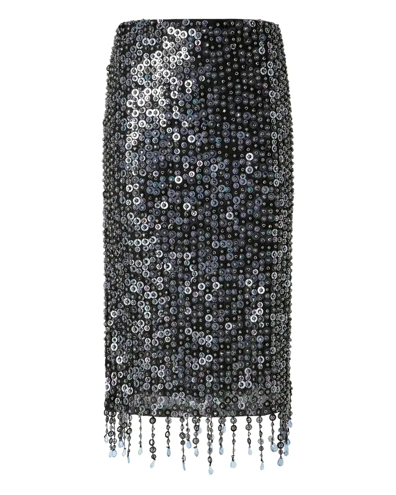 Pinko Sequinned Midi Skirt Grey