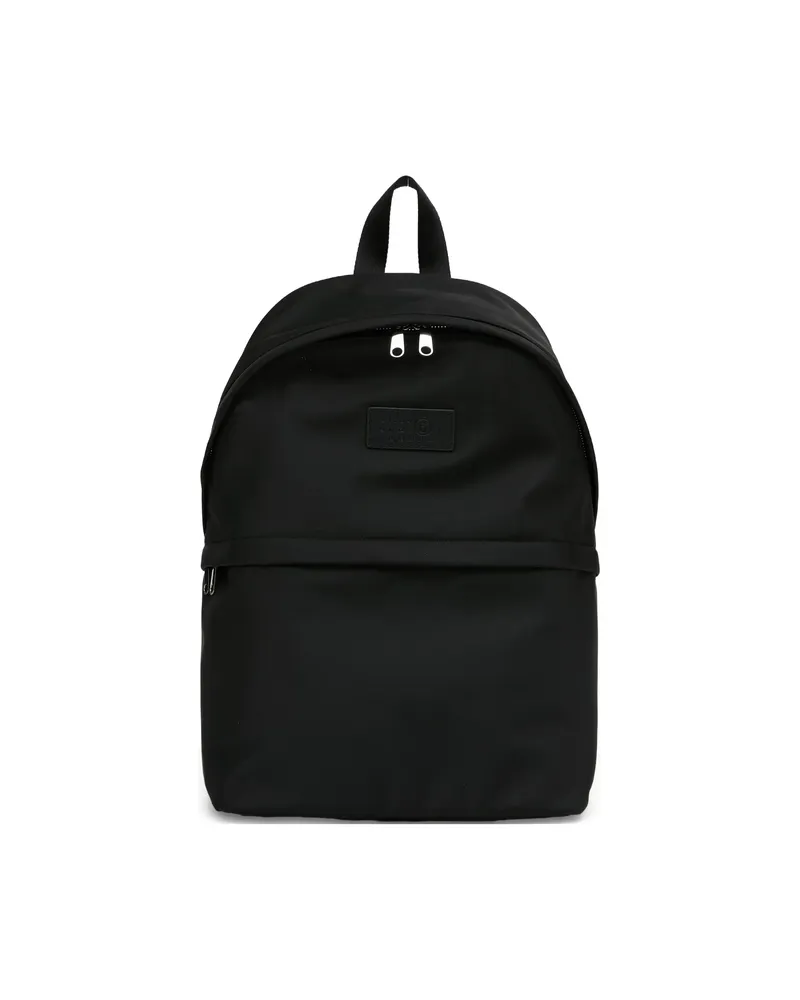 Maison Margiela Logo-patch Backpack Black