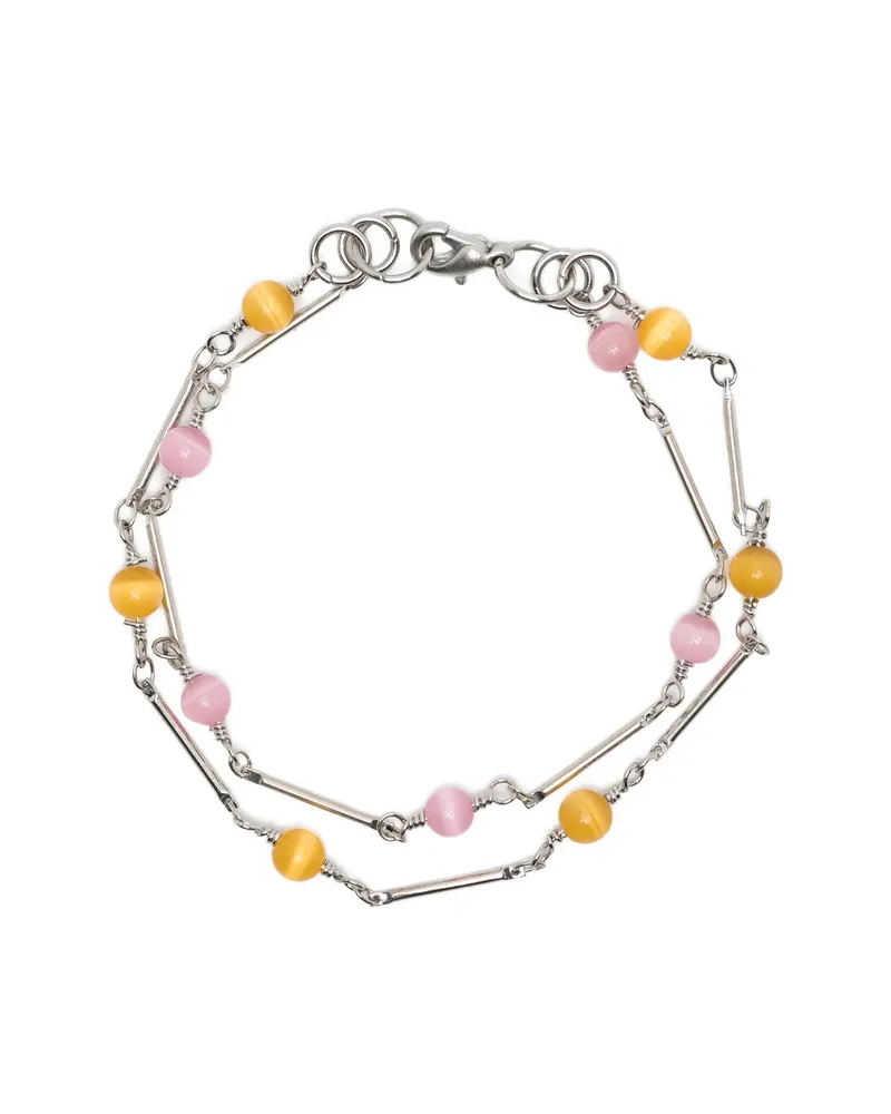 Our Legacy Marbled Brass Bracelet Silver