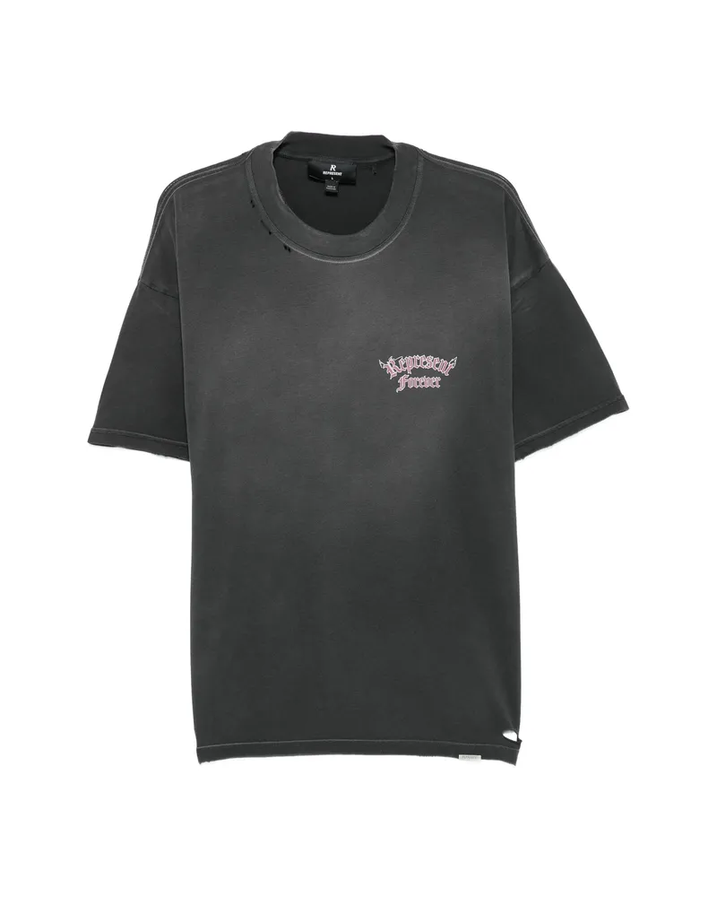 REPRESENT Graphic-print T-shirt Black
