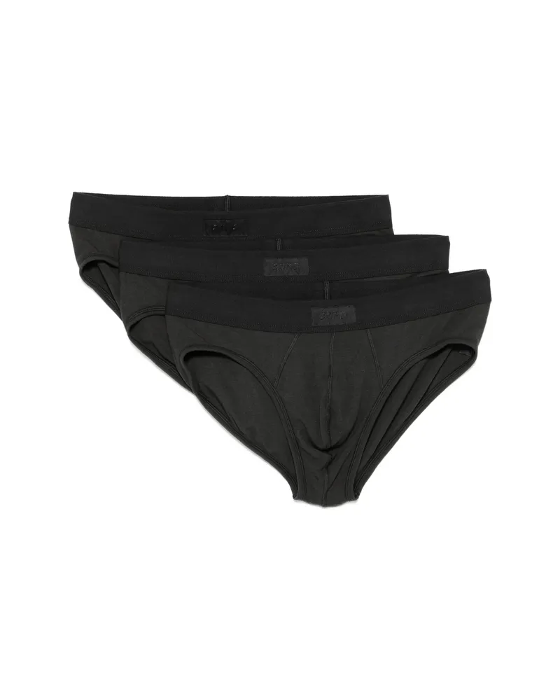 SKIMS Logo-patch Briefs Pack Black