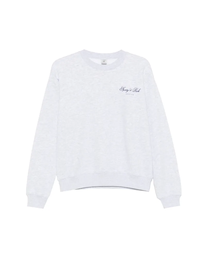 SPORTY & RICH Logo-print Sweatshirt Grey