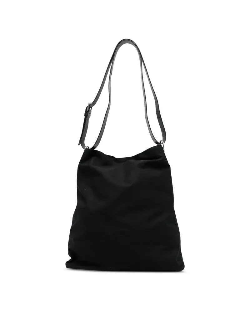 Dries van Noten Leather-strap Tote Bag Black