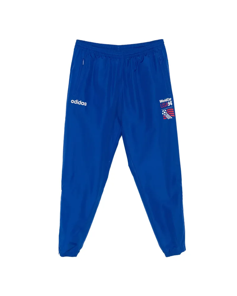 adidas Logo-embroidered Track Pants Blue