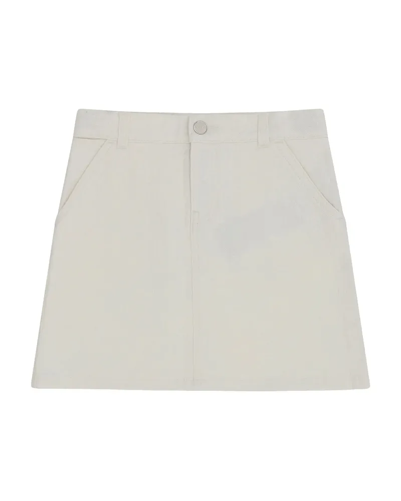 Gucci Web-detail Mini Skirt White