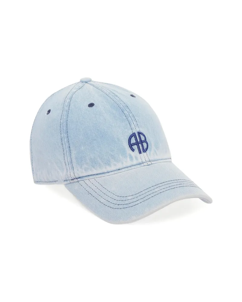 Anine Bing Jeremy Logo-embroidered Baseball Cap Hat Blue
