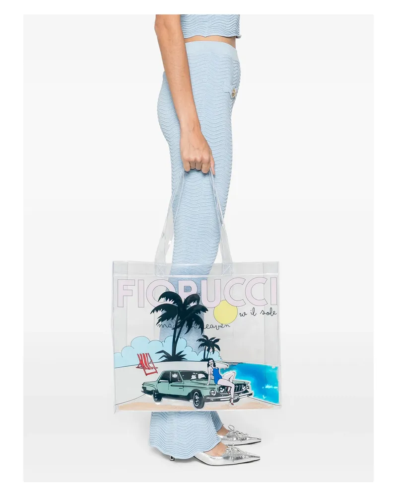 Fiorucci Logo-print Tote Bag White