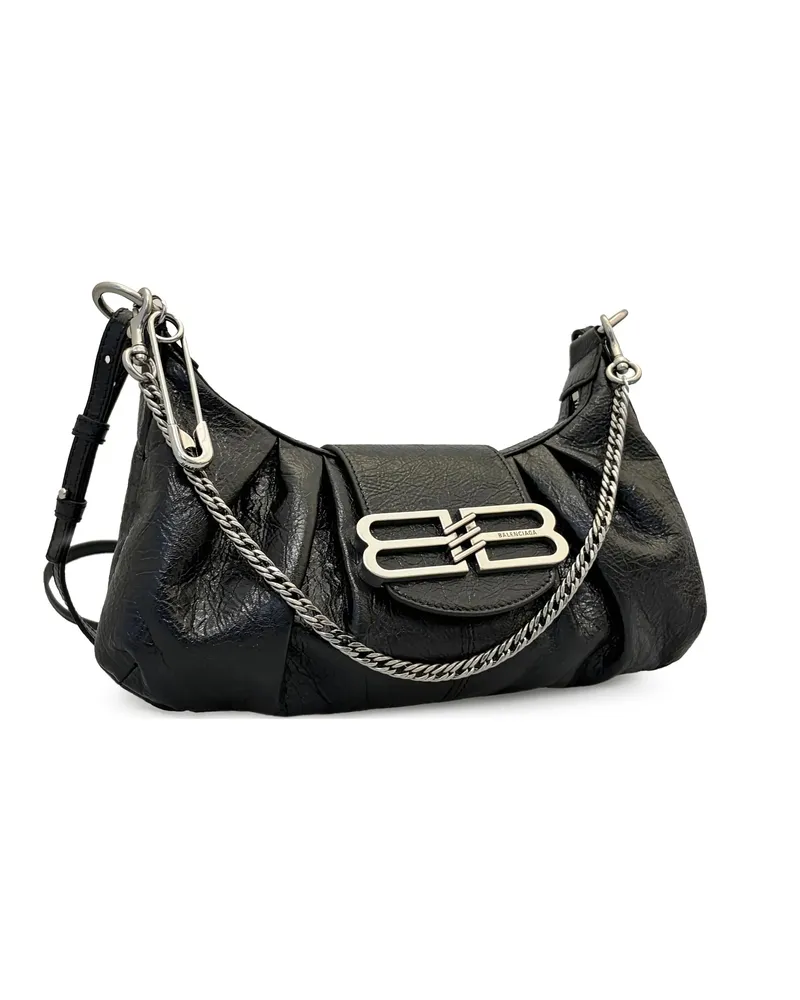 Balenciaga Small Pamela Shoulder Bag Black