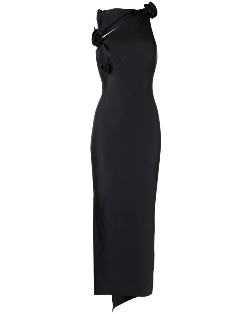 COPERNI Floral-appliqué Maxi Dress Black