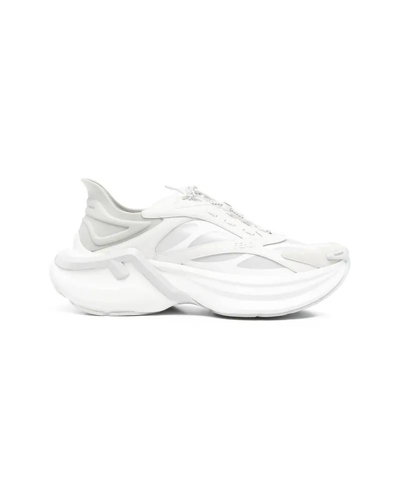 Fendi F-light Panelled Sneakers White
