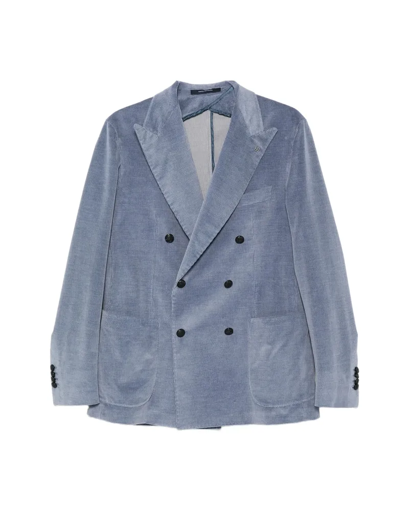 Tagliatore Giacca Double-breasted Corduroy Jacket Blue