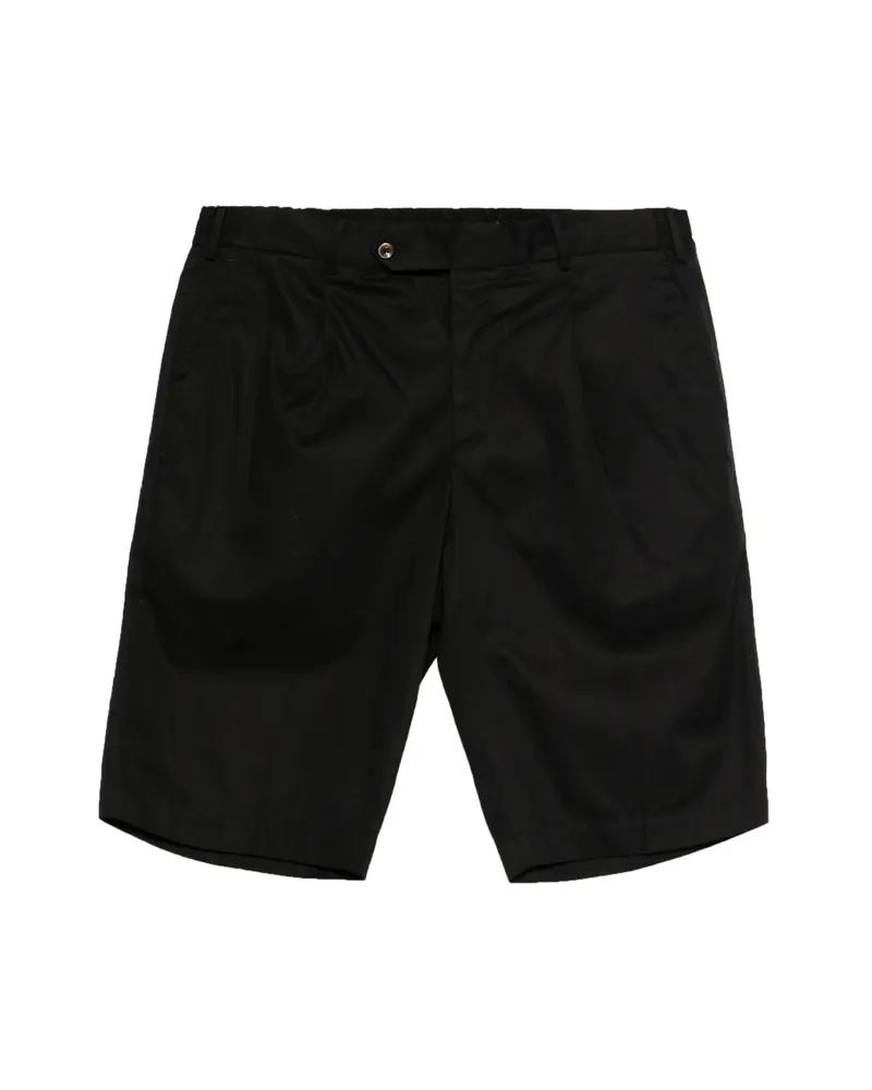 PT TORINO Pleated Shorts Black