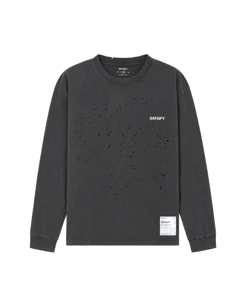 Satisfy MothTech Distressed Long-sleeve T-shirt Grey