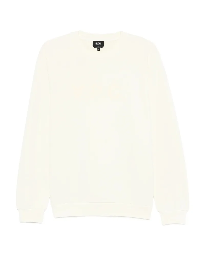 A.P.C. A. p.c. Logo Crew-neck Sweatshirt Yellow