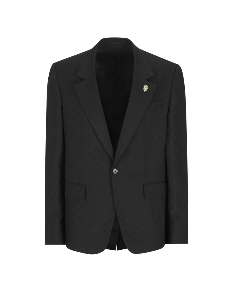 Gucci Patterned Pin Blazer Black