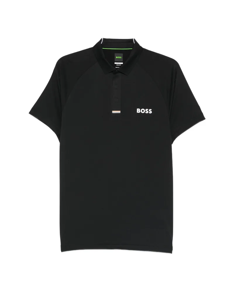 HUGO BOSS Logo Polo Shirt Black