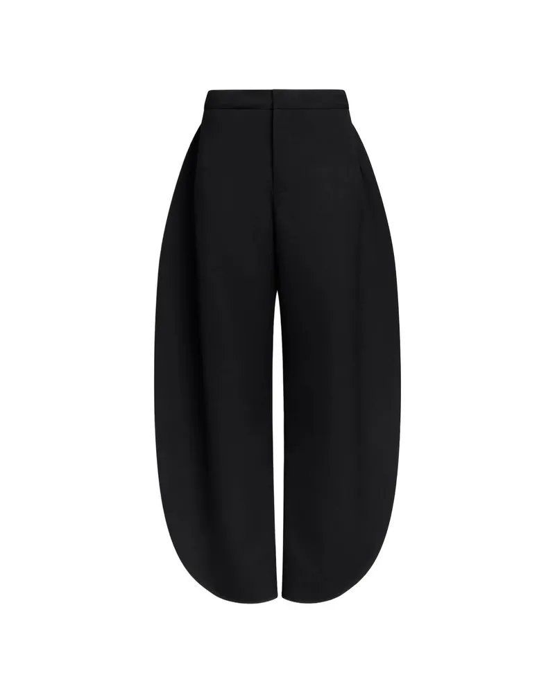 Alaïa Petal Wool Trousers Black