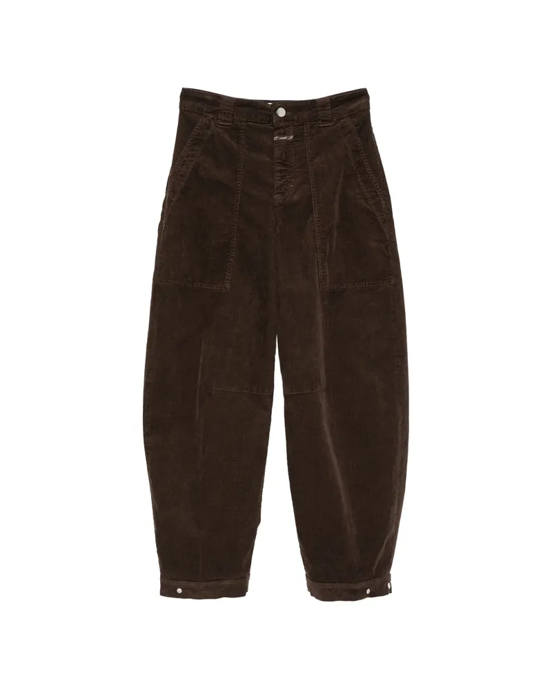 Closed Rhannon Corduroy Panelled Trousers Brown
