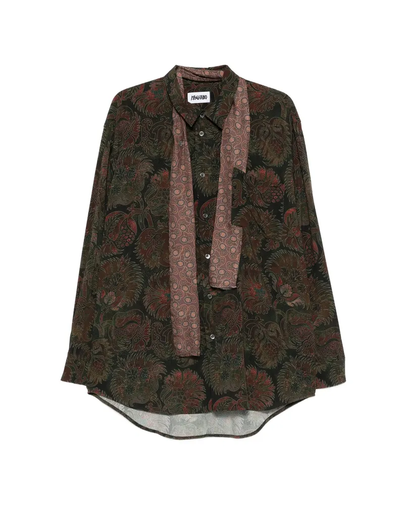 Magliano Liquid Penna Long-sleeve Shirt Green