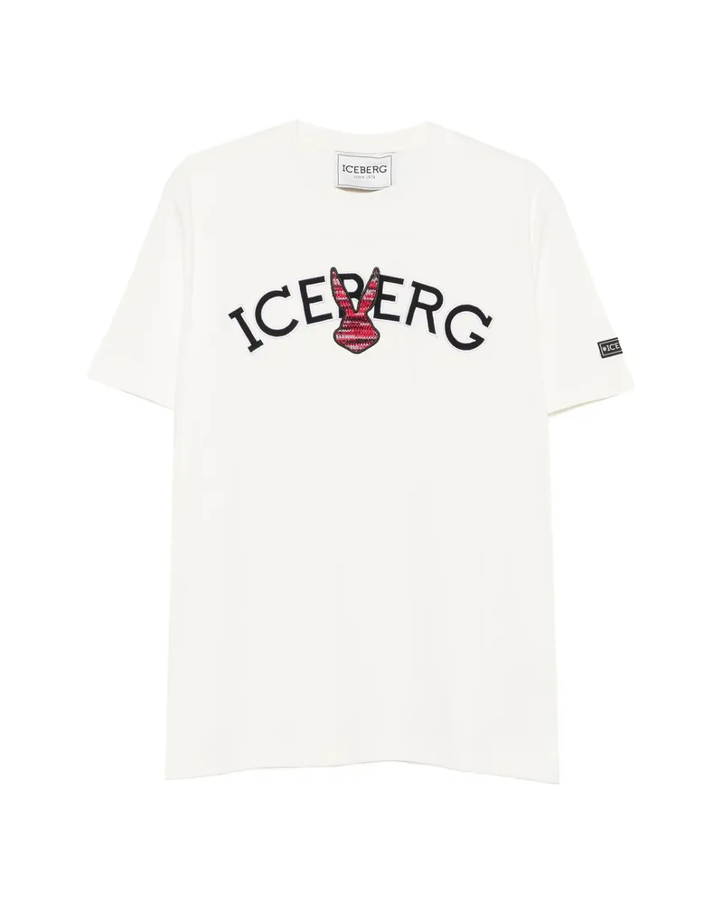 Iceberg Logo-embroidered T-shirt White