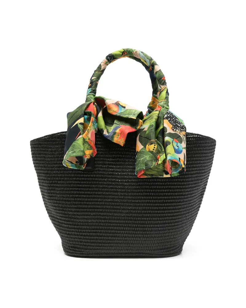 FARM Rio Printed Handle Tote Bag Black