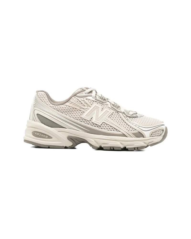 New Balance Logo Patch Sneakers Neutrals